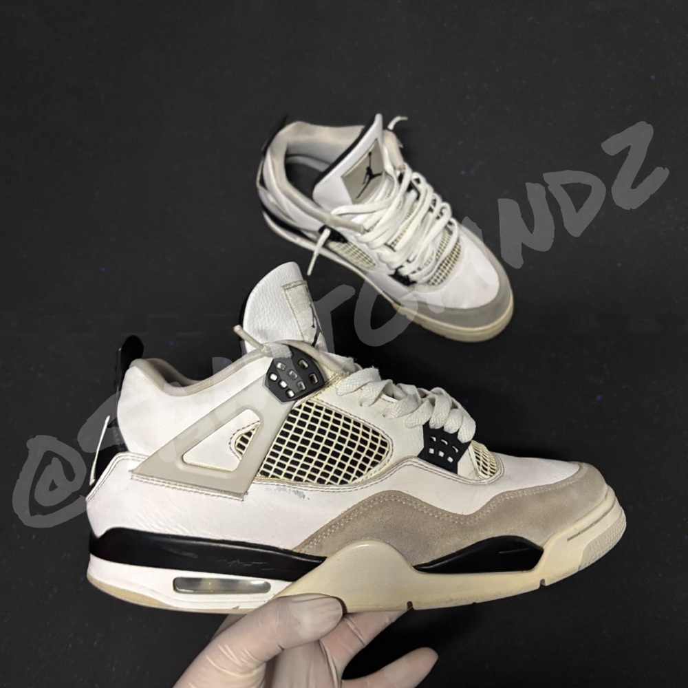 Jordan White and Black Sneakers